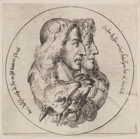 KG 06783e
<br/>
Karikatuur: Witt, gebroeders de/ vos en wolf
<br/>
<em>Hooghe, Romeyn de (1645-1708) school van -</em>